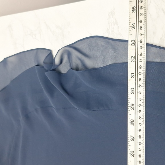 Liz Claiborne Tulip Dress Off White and Navy Blue Size 10 - Picture 15 of 16